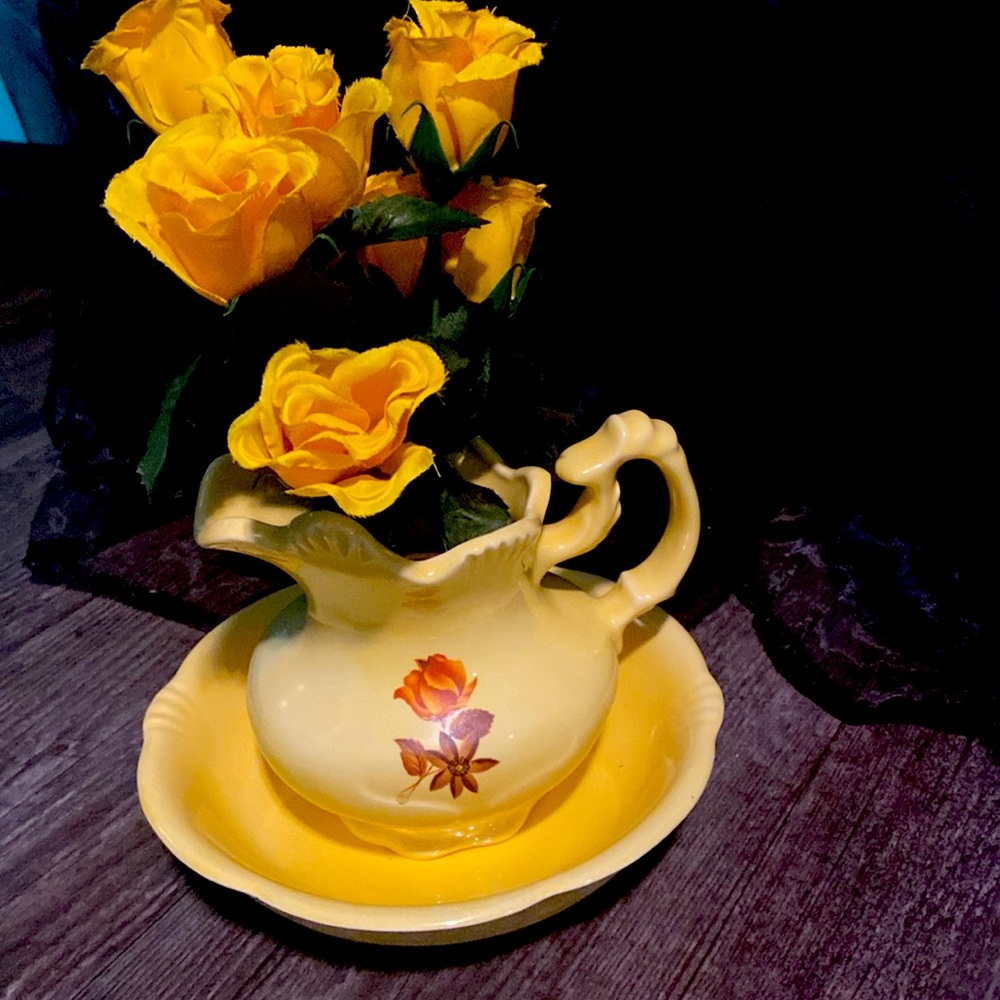 Yellow Bowl and Vase